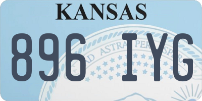 KS license plate 896IYG