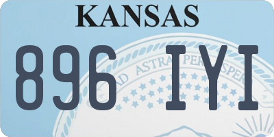 KS license plate 896IYI