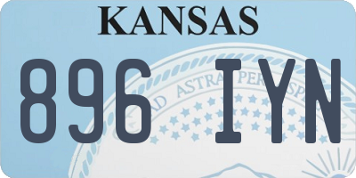 KS license plate 896IYN