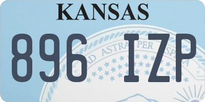 KS license plate 896IZP