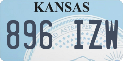 KS license plate 896IZW