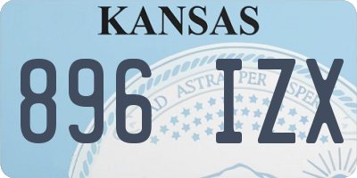 KS license plate 896IZX
