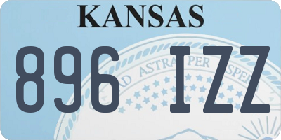KS license plate 896IZZ