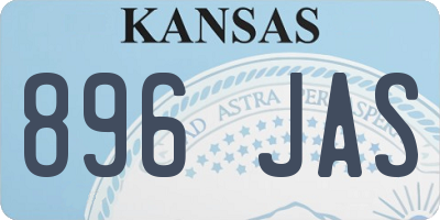 KS license plate 896JAS