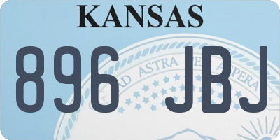 KS license plate 896JBJ