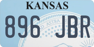 KS license plate 896JBR