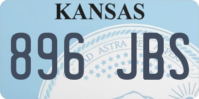 KS license plate 896JBS
