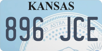 KS license plate 896JCE