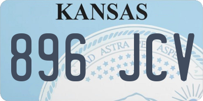 KS license plate 896JCV