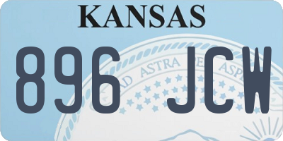 KS license plate 896JCW