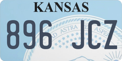 KS license plate 896JCZ