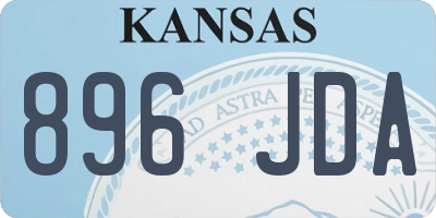 KS license plate 896JDA