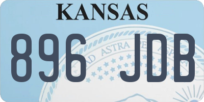 KS license plate 896JDB