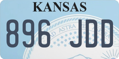 KS license plate 896JDD