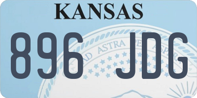 KS license plate 896JDG