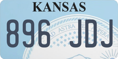 KS license plate 896JDJ