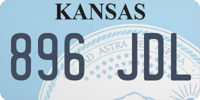 KS license plate 896JDL