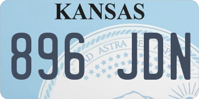 KS license plate 896JDN