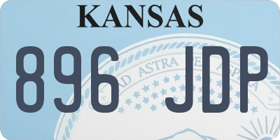 KS license plate 896JDP