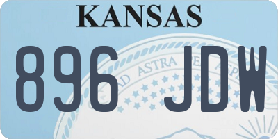 KS license plate 896JDW
