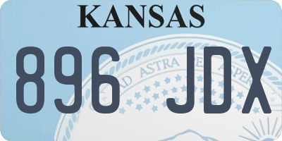 KS license plate 896JDX