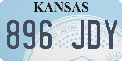 KS license plate 896JDY