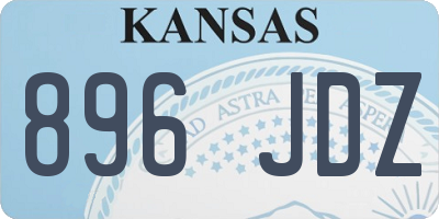 KS license plate 896JDZ