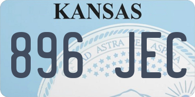 KS license plate 896JEC