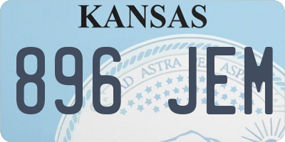 KS license plate 896JEM