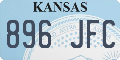 KS license plate 896JFC