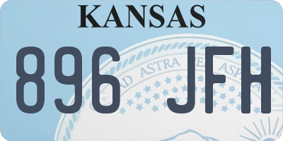 KS license plate 896JFH