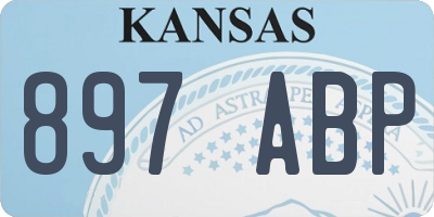 KS license plate 897ABP
