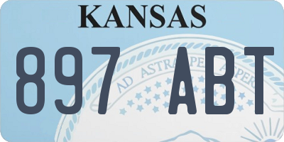 KS license plate 897ABT