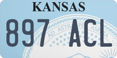 KS license plate 897ACL