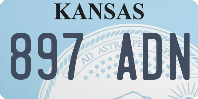 KS license plate 897ADN