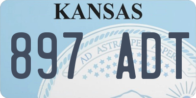 KS license plate 897ADT