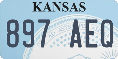 KS license plate 897AEQ