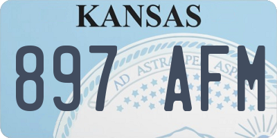 KS license plate 897AFM