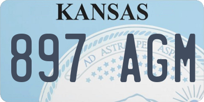 KS license plate 897AGM