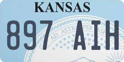 KS license plate 897AIH