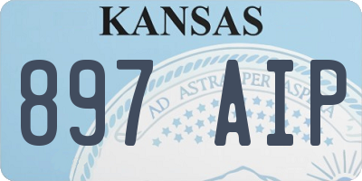 KS license plate 897AIP