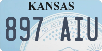 KS license plate 897AIU