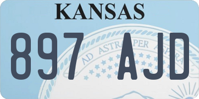 KS license plate 897AJD