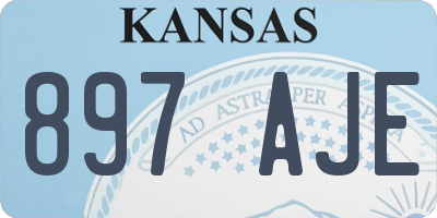 KS license plate 897AJE
