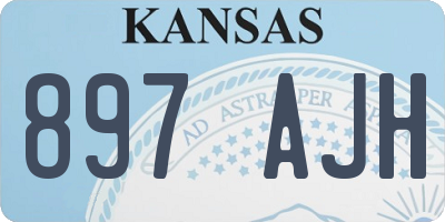 KS license plate 897AJH