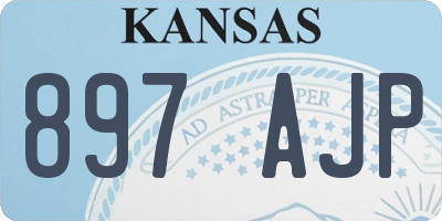 KS license plate 897AJP