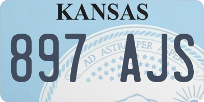 KS license plate 897AJS