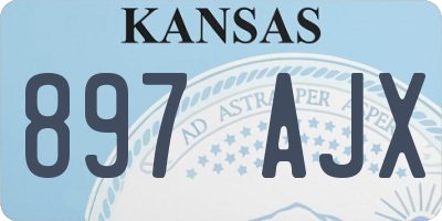 KS license plate 897AJX