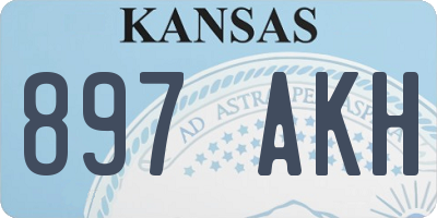 KS license plate 897AKH