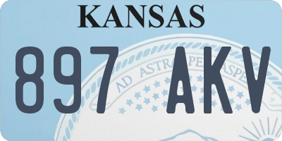 KS license plate 897AKV